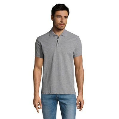 Polo Hombre Manga Corta 200g Gris XL