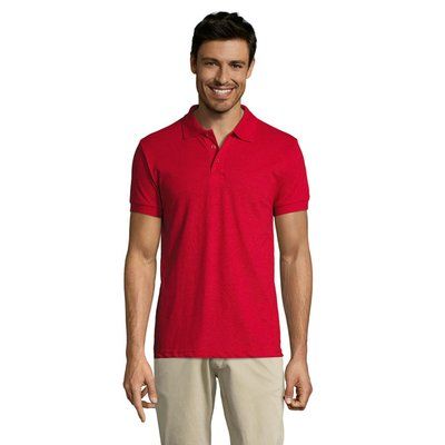 Polo Hombre Manga Corta 200g Rojo XL