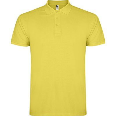 Polo de hombre de manga corta AMARILLO MAÍZ S