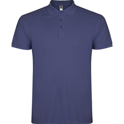 Polo de hombre de manga corta AZUL DENIM 3XL