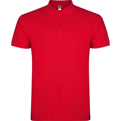 Polo de hombre manga corta Rojo L