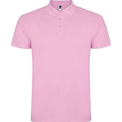 Polo de hombre de manga corta Rosa Claro 3XL