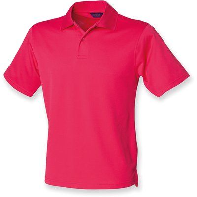 Polo hombre poliéster micropiqué Bright Pink XXL