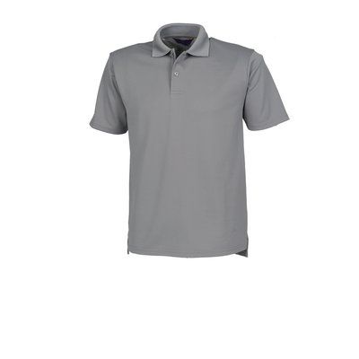 Polo hombre poliéster micropiqué Charcoal 3XL