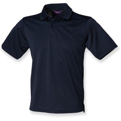 Polo hombre poliéster micropiqué Navy M