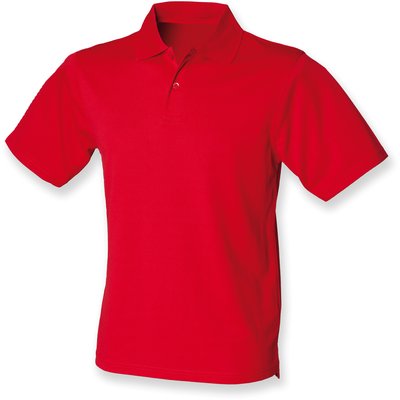 Polo hombre poliéster micropiqué Rojo 3XL