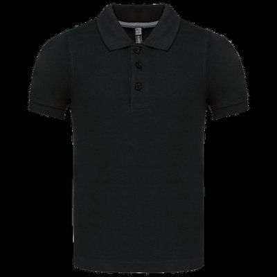 Polo infantil de manga corta Black 4/6 ans