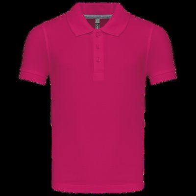 Polo infantil de manga corta Fuchsia 6/8 ans