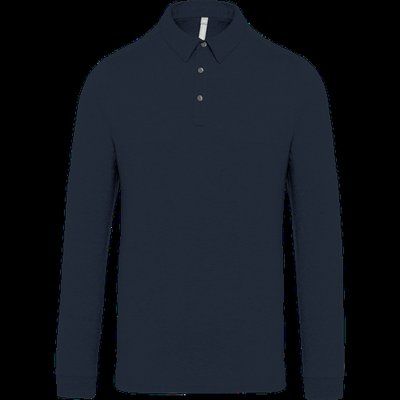 Polo jersey Manga larga para hombre Navy XL