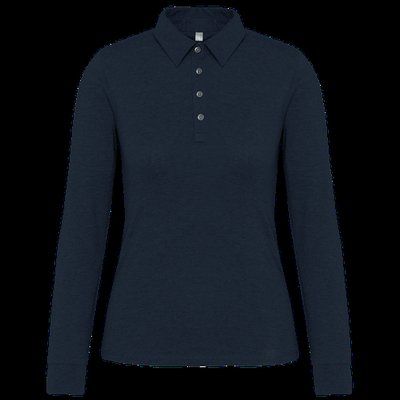 Polo jersey manga larga mujer Navy XXL