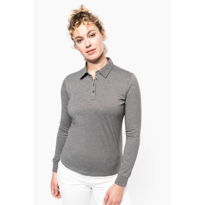 Polo jersey manga larga mujer