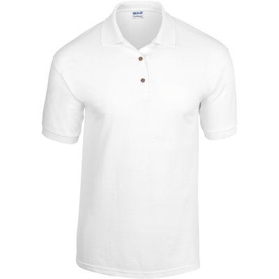 Polo jersey transpirable White 3XL