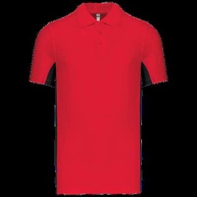 Polo manga bicolor hombre Red / Black S