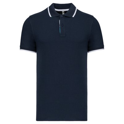 Polo manga corta 100% algodón piqué Azul XL