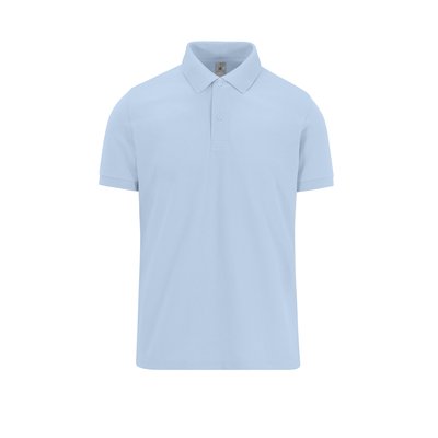 Polo manga corta hombre algodón preencogido Azul M