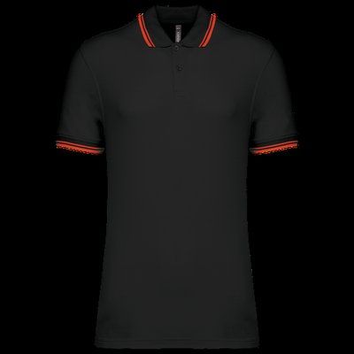 Polo manga corta hombre Black / Red 4XL