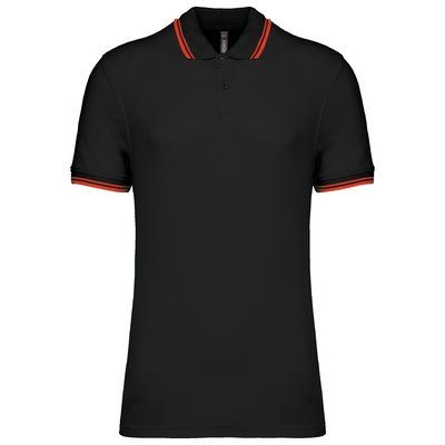 Polo manga corta hombre Black / Red M