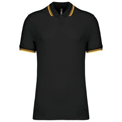 Polo manga corta hombre Black / Yellow S