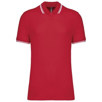 Polo manga corta hombre Red / White M