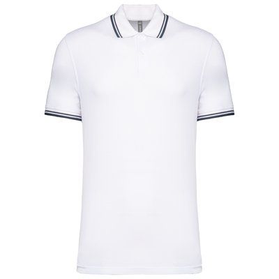 Polo manga corta hombre White / Navy 4XL