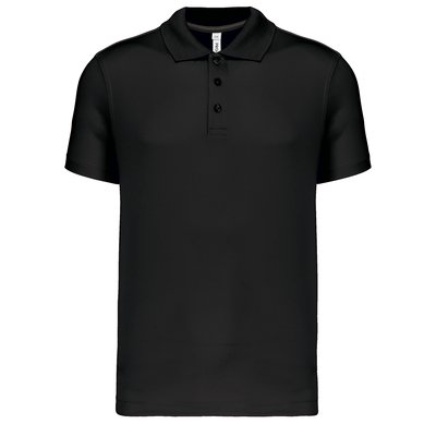 Polo de manga corta infantil Negro 4/6 ans