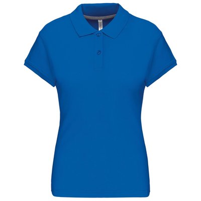 Polo manga corta mujer algodón Azul XL