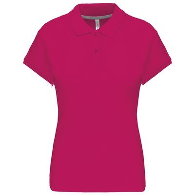 Polo manga corta mujer algodón Fuchsia L