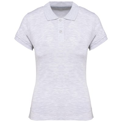 Polo manga corta mujer algodón Gris XL