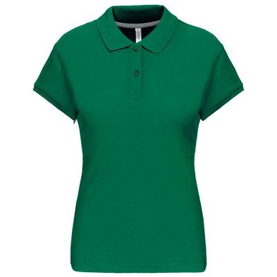 Polo manga corta mujer algodón Kelly Green 3XL