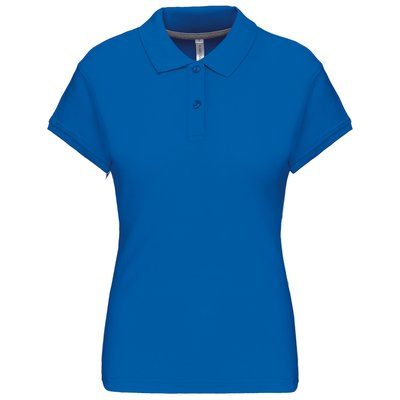 Polo manga corta mujer algodón Light Royal Blue S