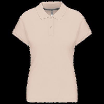 Polo manga corta mujer algodón Light Sand M