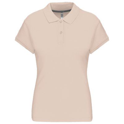 Polo manga corta mujer algodón Light Sand XL