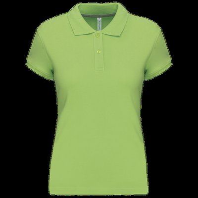 Polo manga corta mujer algodón Lime 3XL