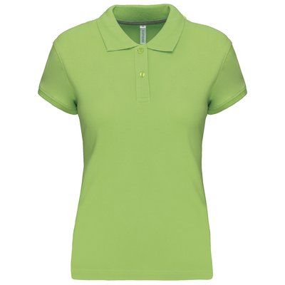 Polo manga corta mujer algodón Lime S