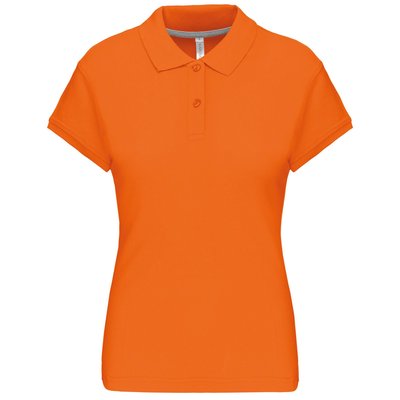 Polo manga corta mujer algodón Naranja S