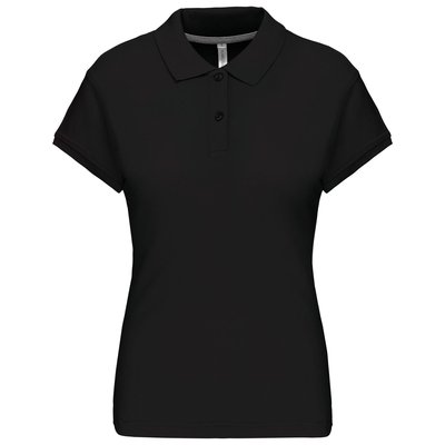 Polo manga corta mujer algodón Negro XL