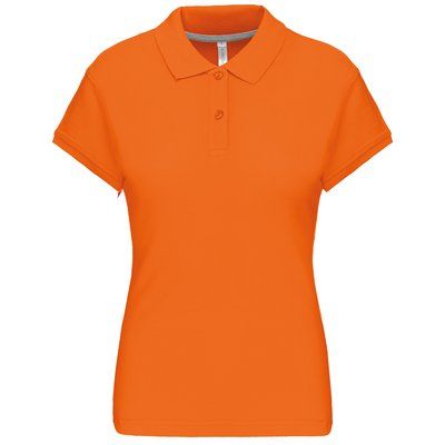 Polo manga corta mujer algodón Orange 3XL