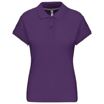 Polo manga corta mujer algodón Purple XXL