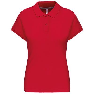 Polo manga corta mujer algodón Red 3XL