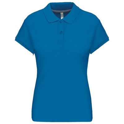 Polo manga corta mujer algodón Tropical Blue M