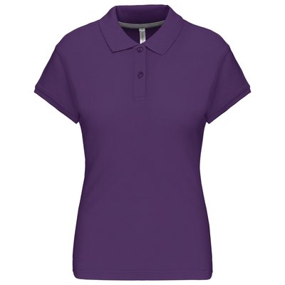 Polo manga corta mujer algodón Violeta L