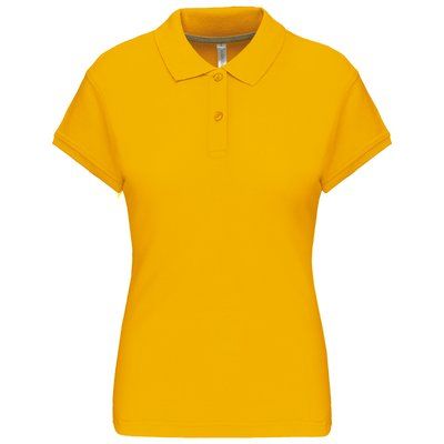 Polo manga corta mujer algodón Yellow L