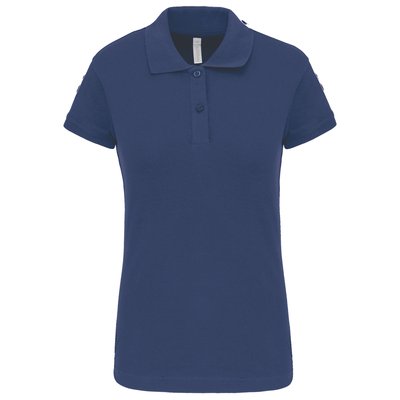 Polo manga corta mujer Azul M