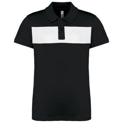 Polo de manga corta para niños Negro 10/12 ans