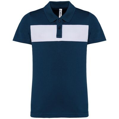 Polo de manga corta para niños Sporty Navy / White 10/12 ans