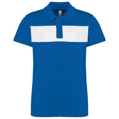 Polo de manga corta para niños Sporty Royal Blue / White 4/6 ans