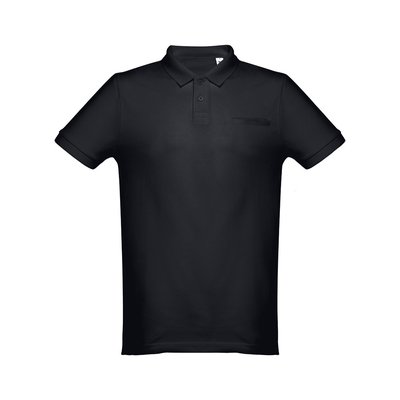 Polo Manga Corta Unisex Algodón Negro L