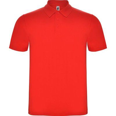 Polo de manga corta Unisex Rojo M