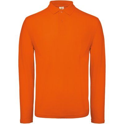 Polo manga larga hombre algodón Orange XL