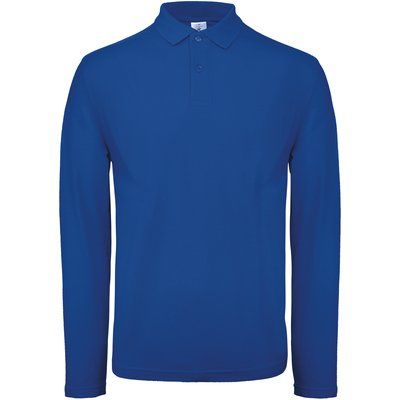 Polo manga larga hombre algodón Royal Blue XL